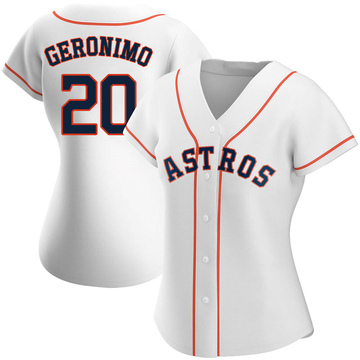 Cesar Geronimo Women's Replica Houston Astros White Home Jersey