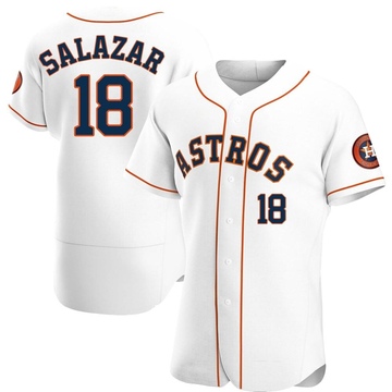 Cesar Salazar Men's Authentic Houston Astros White Home Jersey