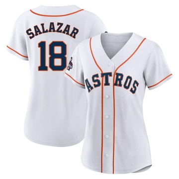 Cesar Salazar Women's Authentic Houston Astros White 2022 World Series Champions Home Jersey