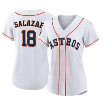 Cesar Salazar Women's Authentic Houston Astros White 2022 World Series Home Jersey