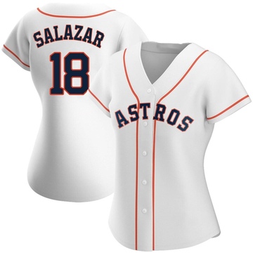 Cesar Salazar Women's Authentic Houston Astros White Home Jersey