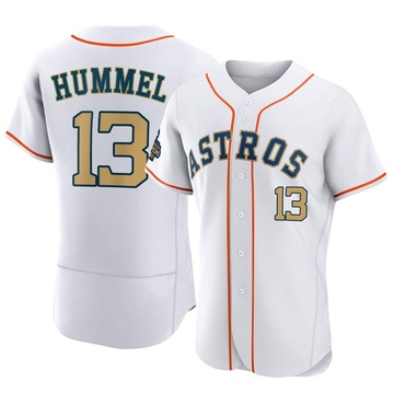 Cooper Hummel Men's Authentic Houston Astros Gold White 2023 Collection Jersey