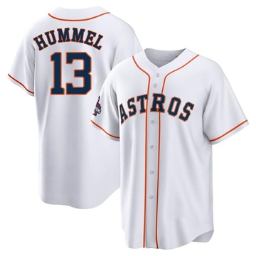 Cooper Hummel Men's Replica Houston Astros White 2022 World Series Champions Home Jersey