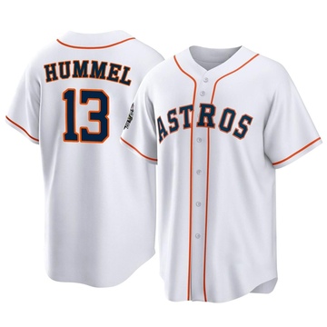 Cooper Hummel Men's Replica Houston Astros White 2022 World Series Home Jersey