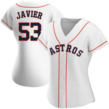 Cristian Javier Women's Authentic Houston Astros White Home Jersey