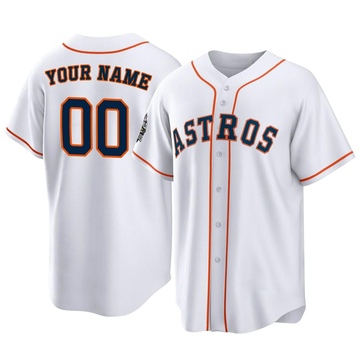 Custom Men's Replica Houston Astros White 2022 World Series Home Jersey