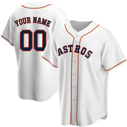 Custom Men's Replica Houston Astros White Home Jersey