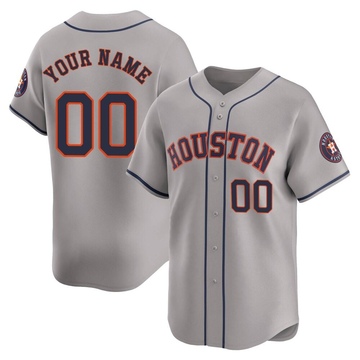 Custom Youth Limited Houston Astros Gray Away Jersey