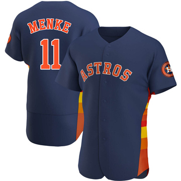 Denis Menke Men's Authentic Houston Astros Navy Alternate Jersey