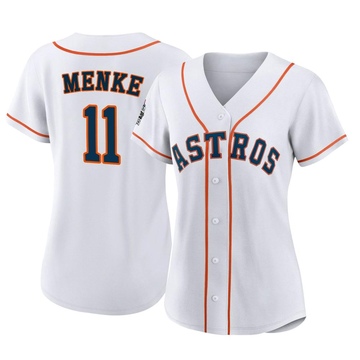 Denis Menke Women's Authentic Houston Astros White 2022 World Series Home Jersey