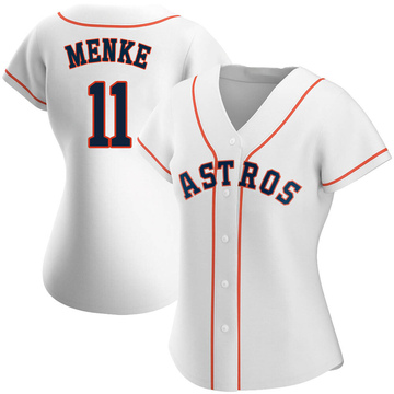 Denis Menke Women's Authentic Houston Astros White Home Jersey