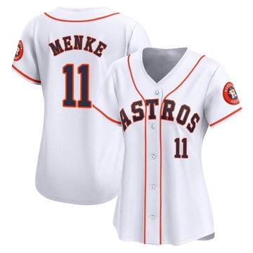 Denis Menke Women's Limited Houston Astros White Home Jersey