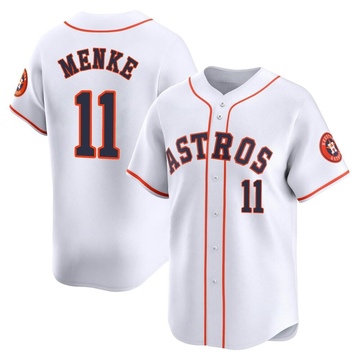 Denis Menke Youth Limited Houston Astros White Home Jersey