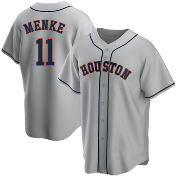 Denis Menke Youth Replica Houston Astros Gray Road Jersey