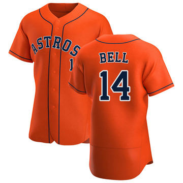 Derek Bell Men's Authentic Houston Astros Orange Alternate Jersey