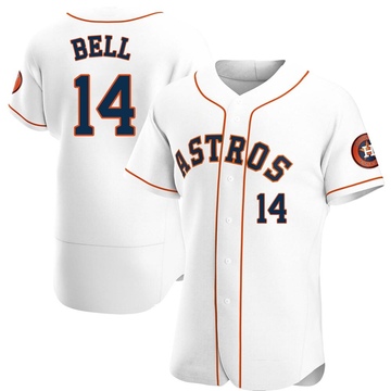 Derek Bell Men's Authentic Houston Astros White Home Jersey