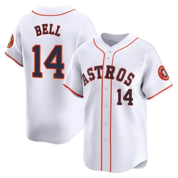 Derek Bell Men's Limited Houston Astros White Home Jersey