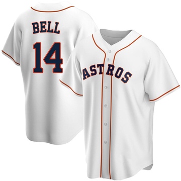 Derek Bell Men's Replica Houston Astros White Home Jersey