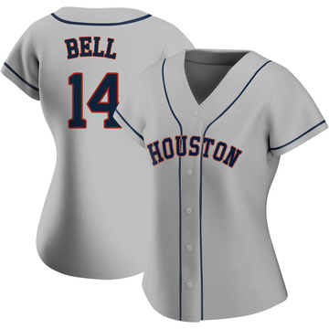 Derek Bell Women's Authentic Houston Astros Gray Road 2020 Jersey