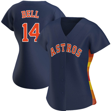 Derek Bell Women's Authentic Houston Astros Navy Alternate Jersey