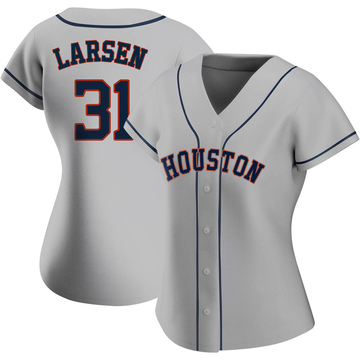 Don Larsen Women's Authentic Houston Astros Gray Road 2020 Jersey