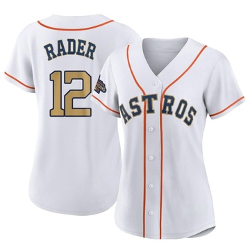 Doug Rader Women's Authentic Houston Astros Gold White 2023 Collection Jersey