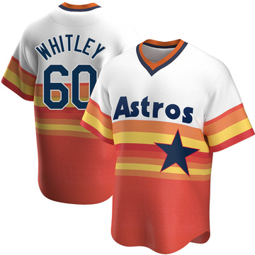 Forrest Whitley Men's Replica Houston Astros White Home Cooperstown Collection Jersey