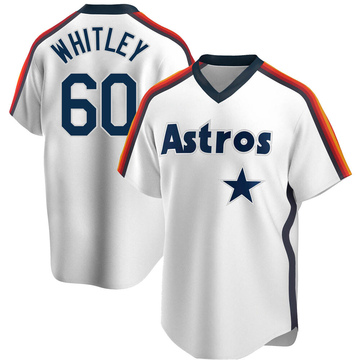 Forrest Whitley Men's Replica Houston Astros White Home Cooperstown Collection Team Jersey