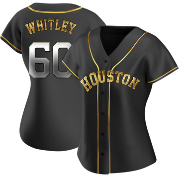 Forrest Whitley Women's Replica Houston Astros Black Golden Alternate Jersey