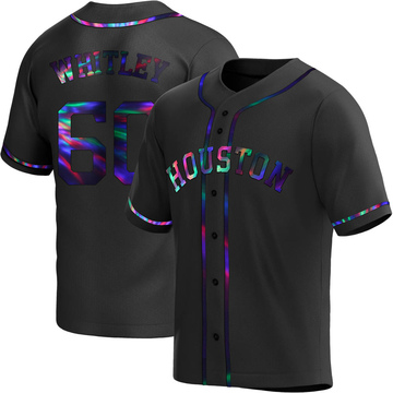 Forrest Whitley Youth Replica Houston Astros Black Holographic Alternate Jersey