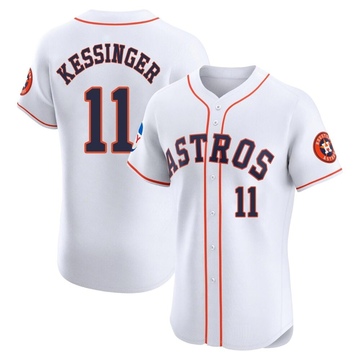 Grae Kessinger Men's Elite Houston Astros White Home Patch Jersey