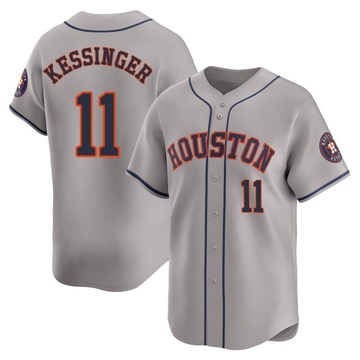 Grae Kessinger Men's Limited Houston Astros Gray Away Jersey