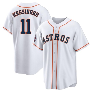 Grae Kessinger Men's Replica Houston Astros White 2022 World Series Champions Home Jersey