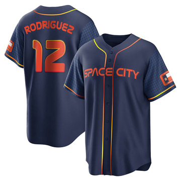 Ivan Rodriguez Men's Replica Houston Astros Navy 2022 City Connect Jersey