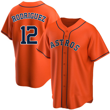 Ivan Rodriguez Men's Replica Houston Astros Orange Alternate Jersey