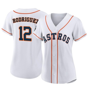 Ivan Rodriguez Women's Authentic Houston Astros White 2022 World Series Home Jersey