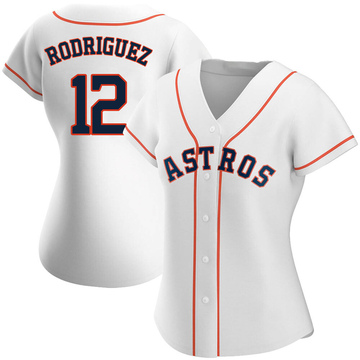 Ivan Rodriguez Women's Authentic Houston Astros White Home Jersey