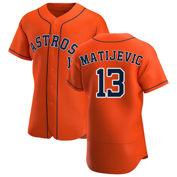 J.J. Matijevic Men's Authentic Houston Astros Orange Alternate Jersey