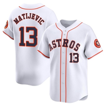 J.J. Matijevic Men's Limited Houston Astros White Home Jersey