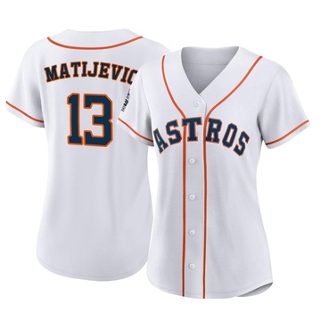 J.J. Matijevic Women's Authentic Houston Astros White 2022 World Series Home Jersey