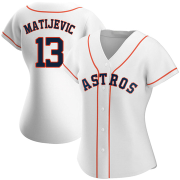 J.J. Matijevic Women's Authentic Houston Astros White Home Jersey