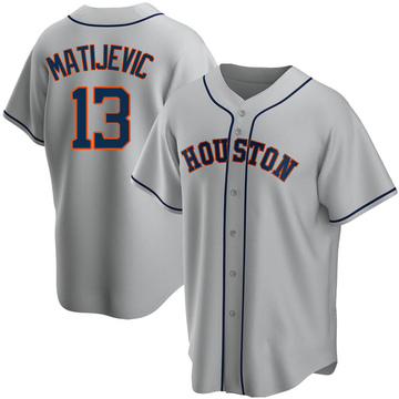 J.J. Matijevic Youth Replica Houston Astros Gray Road Jersey