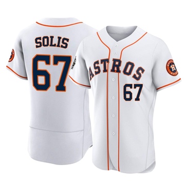 Jairo Solis Men's Authentic Houston Astros White 2022 World Series Home Jersey