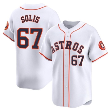 Jairo Solis Men's Limited Houston Astros White Home Jersey