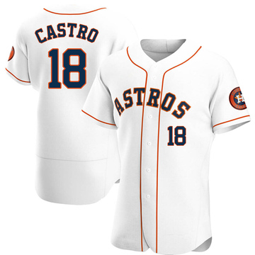 Jason Castro Men's Authentic Houston Astros White Home Jersey