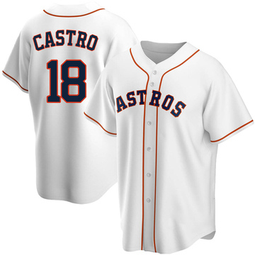 Jason Castro Men's Replica Houston Astros White Home Jersey