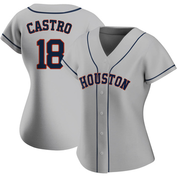 Jason Castro Women's Authentic Houston Astros Gray Road 2020 Jersey