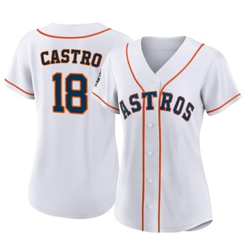 Jason Castro Women's Authentic Houston Astros White 2022 World Series Home Jersey