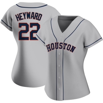 Jason Heyward Women's Authentic Houston Astros Gray Road 2020 Jersey