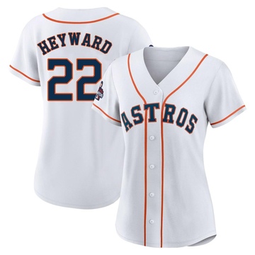 Jason Heyward Women's Authentic Houston Astros White 2022 World Series Champions Home Jersey